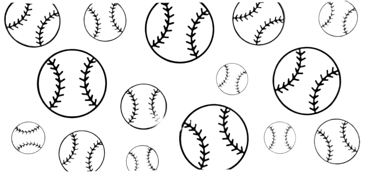 Clear Baseball Decal