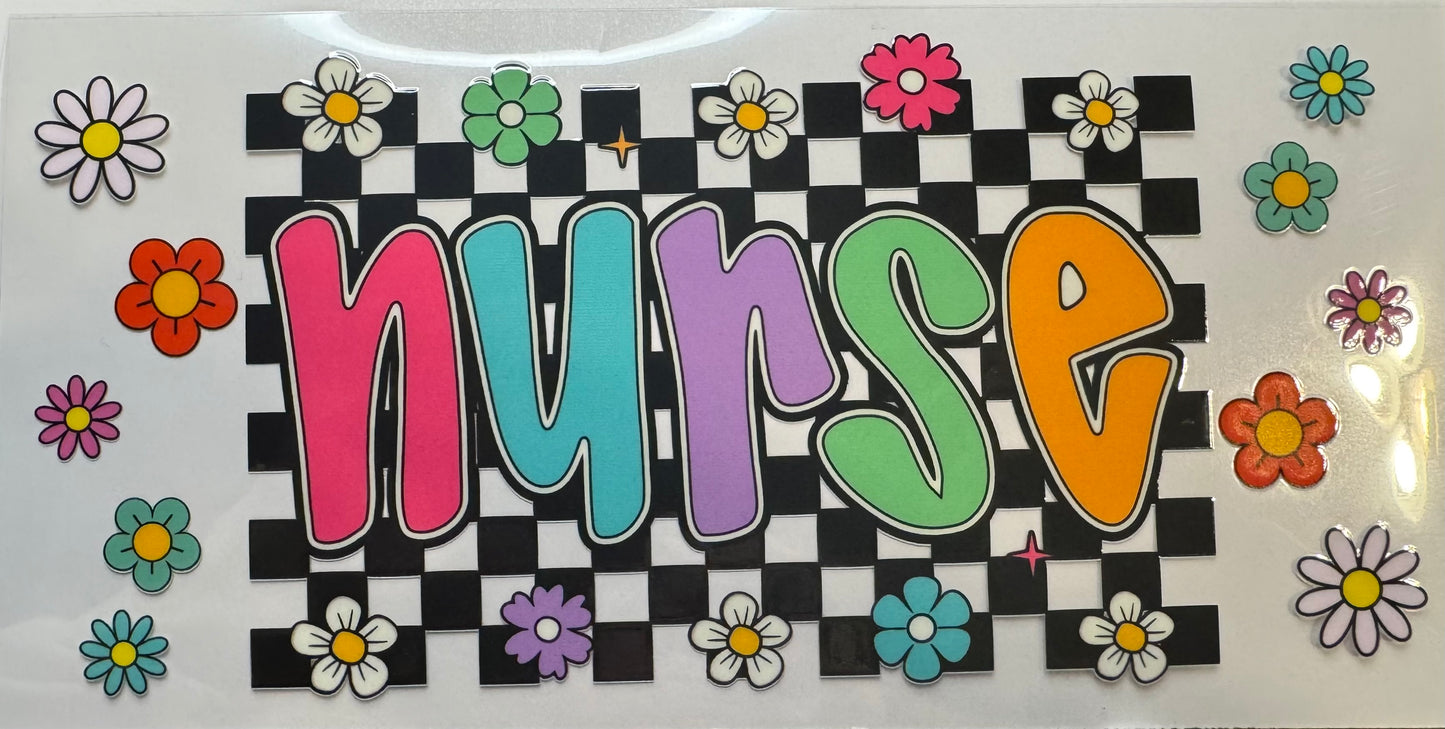 Nurse Checkered Decal