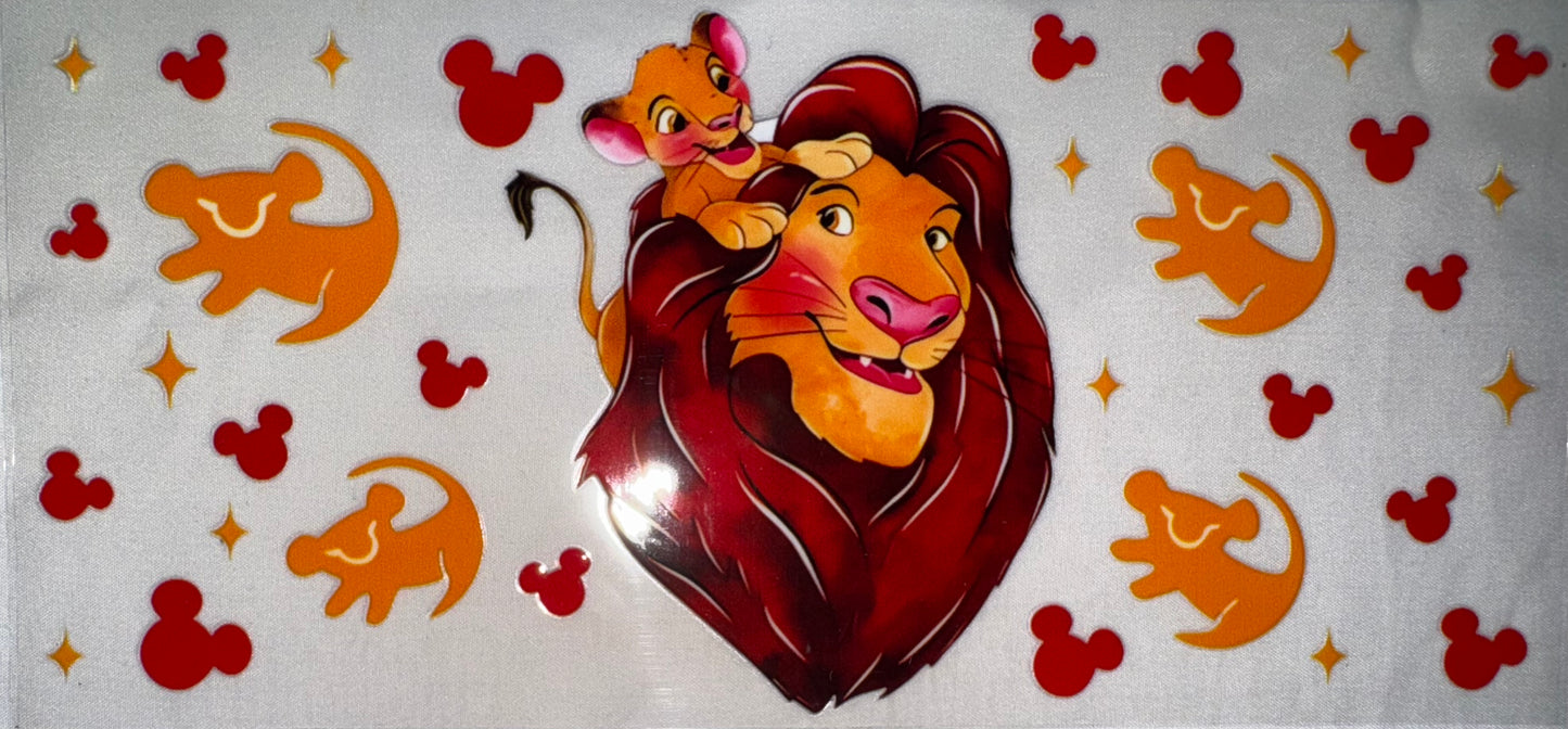 Mufasa and Baby Simba Decal