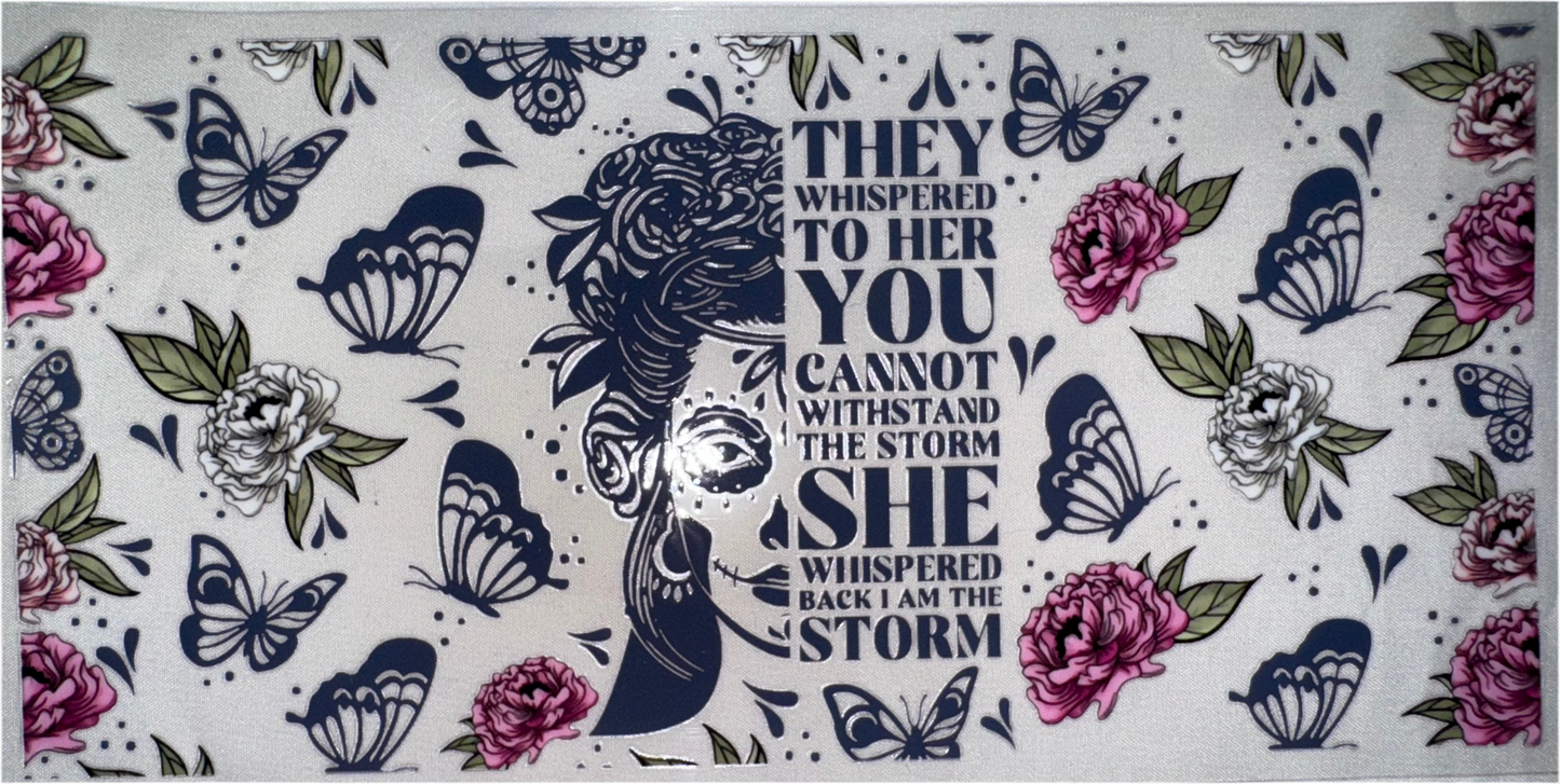 I Am The Storm w/ Roses Decal