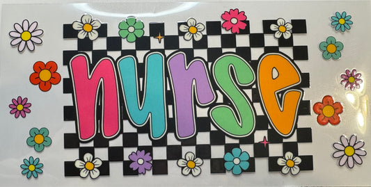 Nurse Checkered Decal