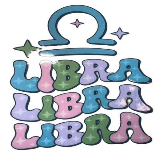 Libra 1/2 Decal Colorful