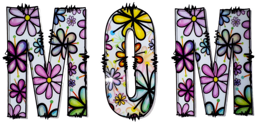M.O.M. Flowers Decal