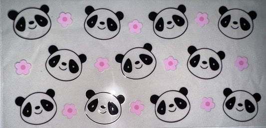 Panda w/ Flowers Decal