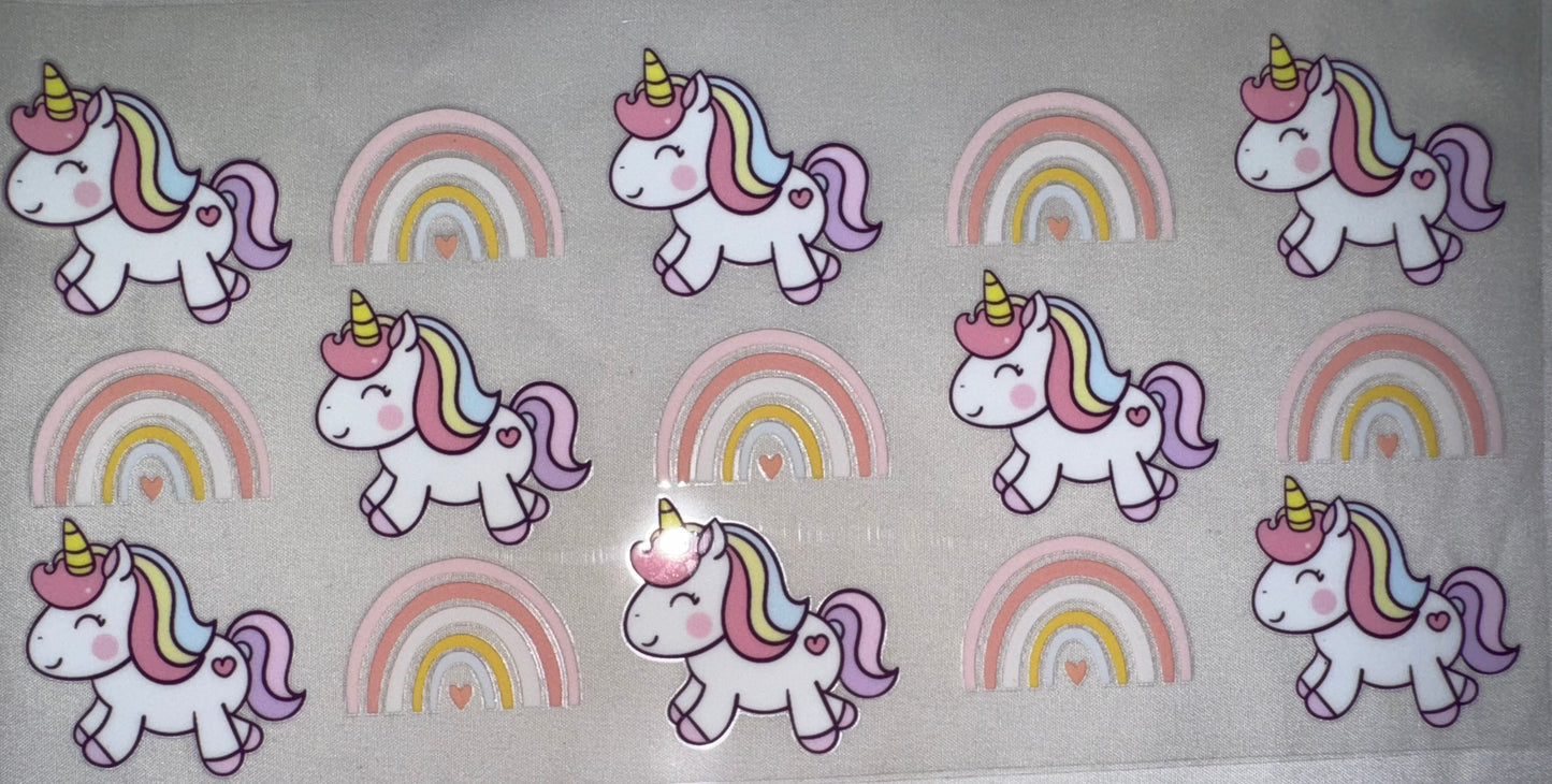 Unicorn & Rainbows Decal