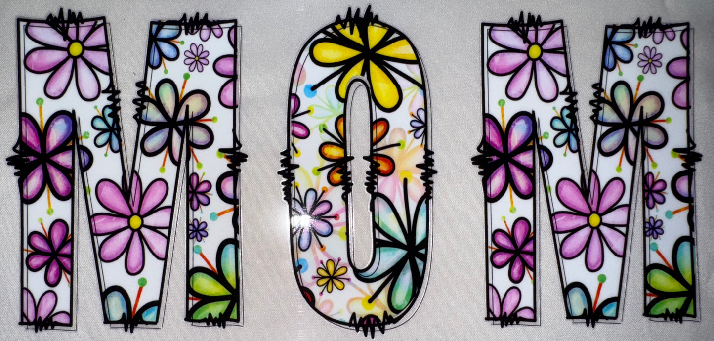 M.O.M. Flowers Decal