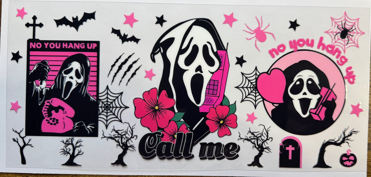 Scream Pink Flowers Stars Webs