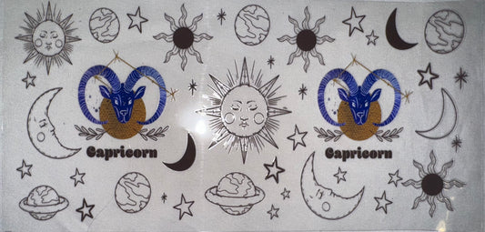 Capricorn Decal Stars and Moon