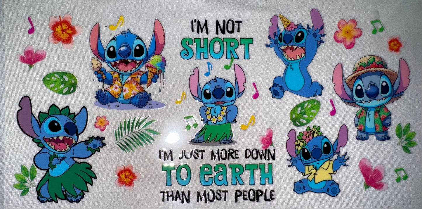 Stitch I’m Not Short Decal