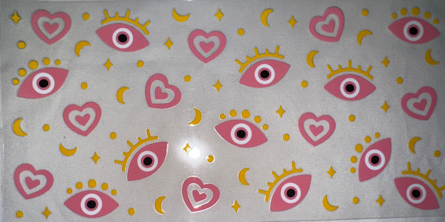 Pink Evil Eye Decal